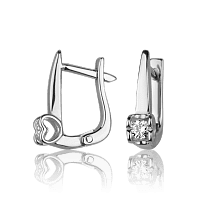 Сережки з білого золота з діамантами Rasalas E0692