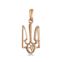 Золотой подвес Герб Украины 1,4,0796