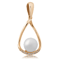 Золотой подвес с жемчугом 4121411