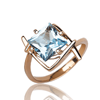 Золотое кольцо с топазом 332901