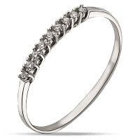 Золотое кольцо дорожка с бриллиантами 035175