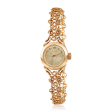 Золотий годинник жіночий з ажурним ремінцем 036171 детальне зображення ювелірного виробу