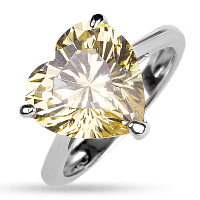 Серебряное кольцо Сердце Fanci 038321