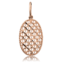 Золотой кулон без вставок 024140