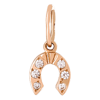 Золотой кулон с цирконием 023742