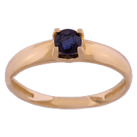 Золотое кольцо с сапфиром 11748