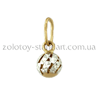 Золотой кулон Шарик 62121