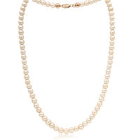 Золотое ожерелье с жемчугом 036865