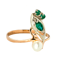Кольцо с жемчугом 377449
