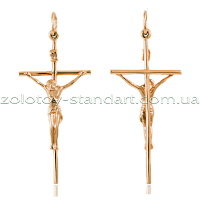Золота підвіска Хрестик 1,4,0126