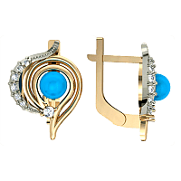 Серьги с цирконием 420860