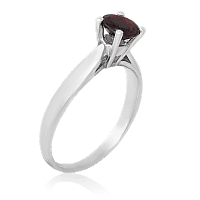 Серебряное кольцо Эир с гранатом 023036