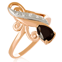 Золотое кольцо с цирконием 023950