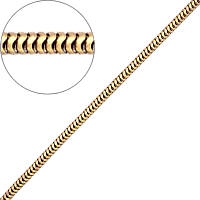 Золотая цепочка Снейк 16602