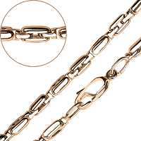 Полновесная золотая цепочка из красного золота 585 пробы 032002