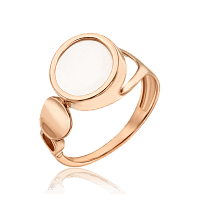 Золотое кольцо с перламутром Мишель 033800