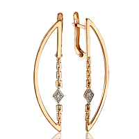 Трендові золоті сережки в мінімалістичному дизайні 033721