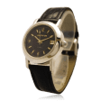 Золотий годинник чоловічий механічний з шкіряним ремінцем 036262 детальне зображення ювелірного виробу