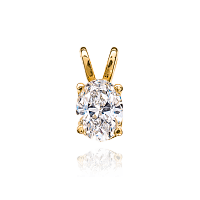 Золотая подвеска с бриллиантом Р0537