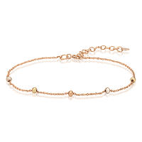 Браслет на руку с шариками из красного, белого и лимонного золота 036792