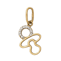 Золотой подвес Пустышка 62320