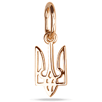 Золота підвіска Тризуб - Герб України 037505
