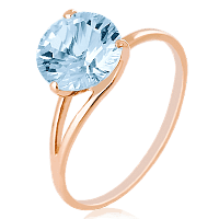 Золотое кольцо с топазом 024005