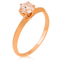 Золотое кольцо с цирконием 023874