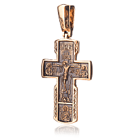 Золотой православный крестик 024654