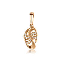 Золотой подвес с цирконием 1,74,0293