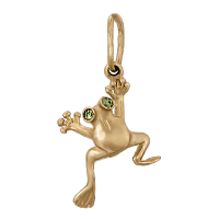 Золотой подвес Лягушка 62032