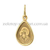 Золотая иконка Богородице 63197