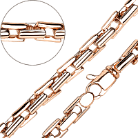 Золотая цепочка фантазийное плетение 032112