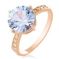 Золотое кольцо с топазом 023876