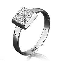 Кольцо из белого золота с бриллиантами 1008/1