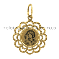 Золотая иконка Богородице 63256