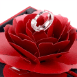 Подарунковий футляр для каблучки Червона троянда 031414 детальне зображення ювелірного виробу