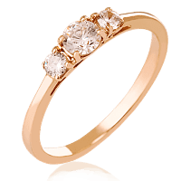 Золотое кольцо с цирконием 023801
