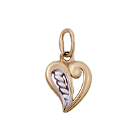 Золотой подвес Сердечко 135852