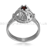 Серебряное кольцо 374638С