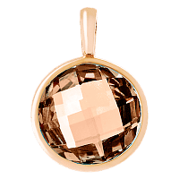 Золотой кулон с раухтопазом 023741