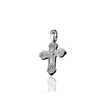 Крестик из белого золота 023156