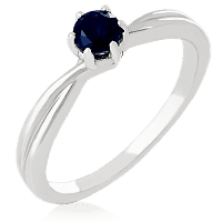 Золотое кольцо с сапфиром 023812