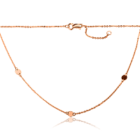 Золотое колье Якорное 029612