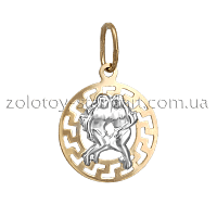 Золотой подвес Близнецы 63126