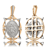 Золотая иконка Божией Матери 160600