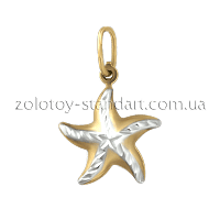 Золотой подвес Морская звезда 62081