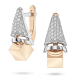 Роскошные серьги в комбинированном золоте "CUBE" с россыпью фианитов 041278 детальное изображение ювелирного изделия Золотые серьги с фианитом Роскошные серьги в комбинированном золоте "CUBE" с россыпью фианитов 041278 детальное изображение ювелирного изделия Золотые серьги с фианитом