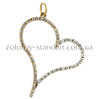 Золотой подвес Сердце 1,4,0183