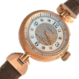 Часы женские из розового золота с кожаным ремешком 036329 детальное изображение ювелирного изделия Женские золотые часы Часы женские из розового золота с кожаным ремешком 036329 детальное изображение ювелирного изделия Женские золотые часы